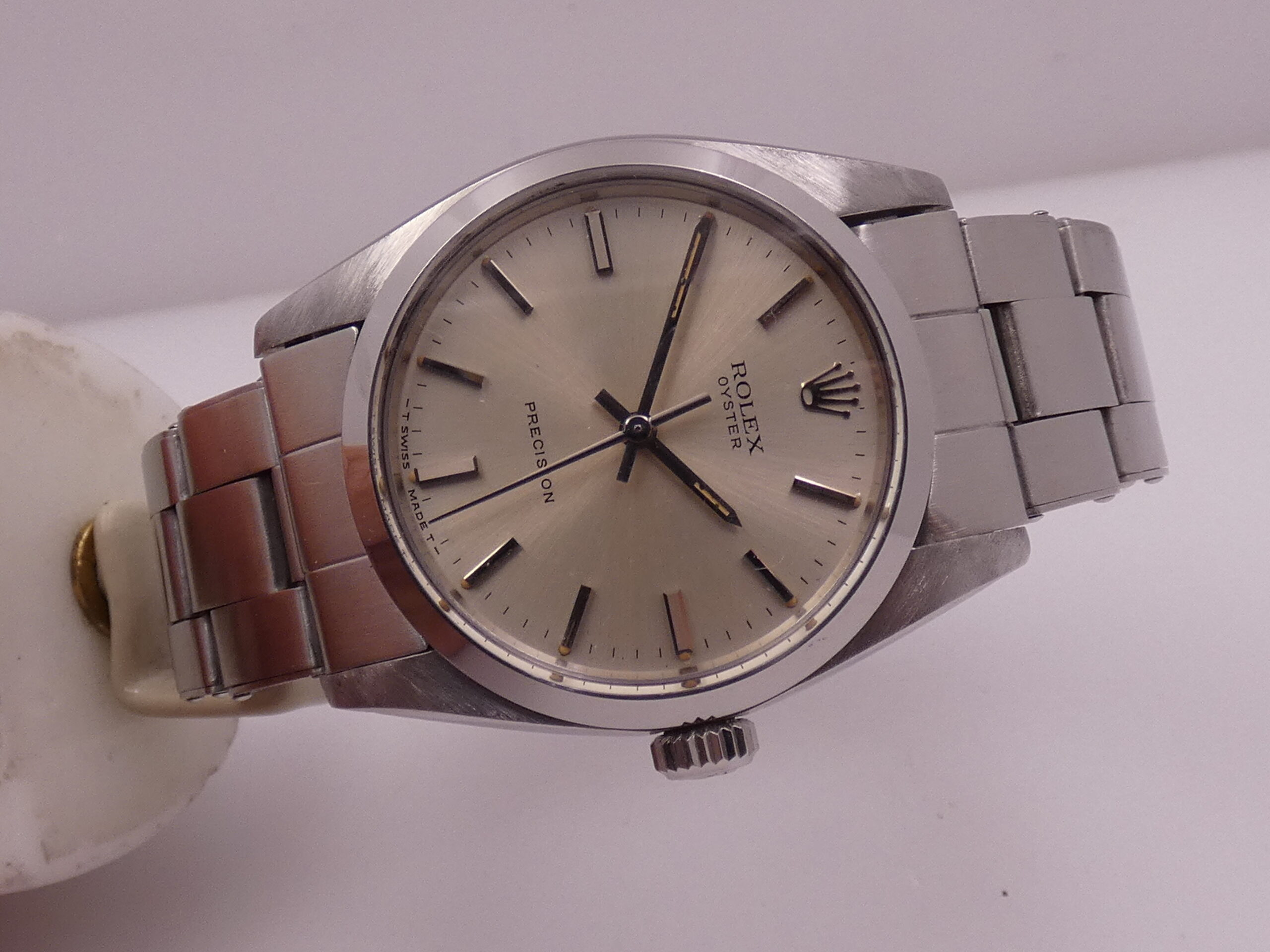 Rolex Oyster Precision 6426 Carica Manuale Anni '70s JUST SERVICED Braccialre a Rivetti Acciaio - immagine 7