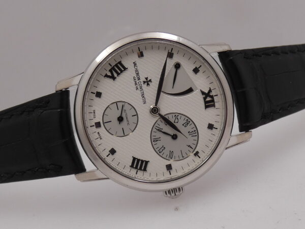 Vacheron Constantin Patrimony Power Reserve Oro Bianco 18Kt Automatico 21Kt Gold Rotor Ref 47200/1 ANNI '2000s