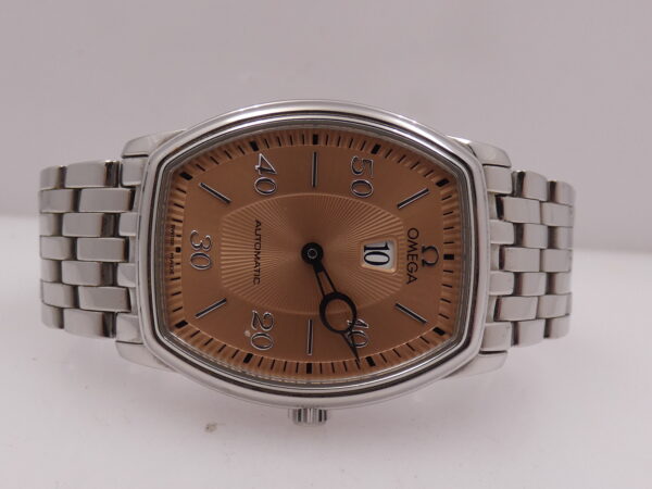 Rarissimo Omega De Ville Prestige Jumping Hour 4553.61.00 Salmon Dial Automatico ANNO 1998 Braccialato Acciaio