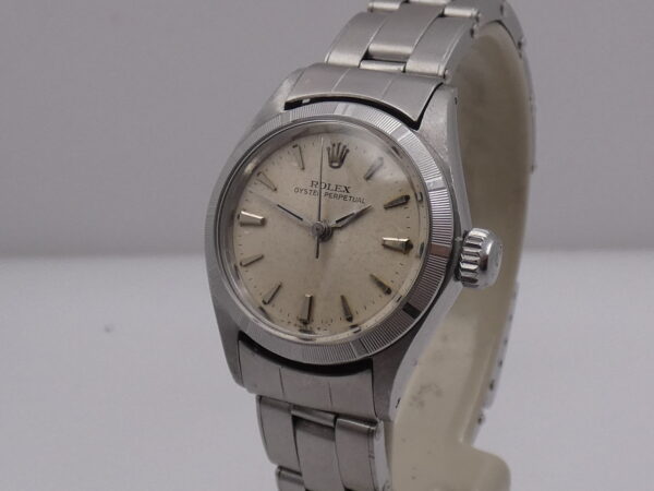 Rolex Oyster Perpetual Lady 26mm 6623 Thunderbird Bezel ANNO 1965 Bracciale a Rivetti Automatico Acciaio