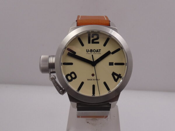 U-Boat Classico Italo Fontana 45mm 7126 BOX&PAPERS Anno 2012 Ivory Dial Automatico Acciaio