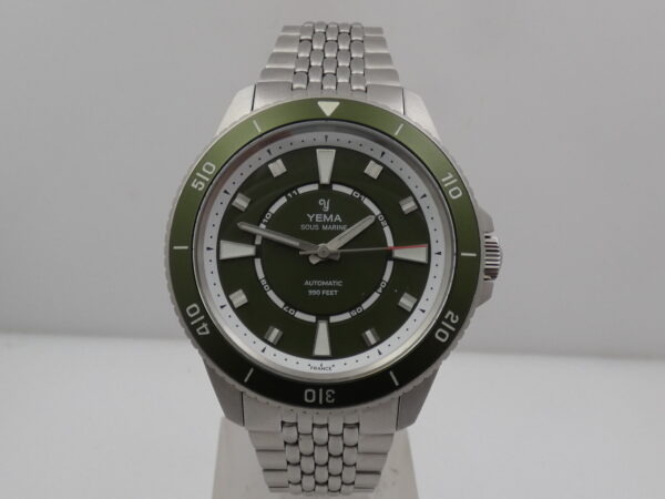 Yema Sous Marine VERDE LIKE NEW BOX&PAPERS Marzo 2024 Automatico Acciaio Braccialato YSMA23Z-ZMS