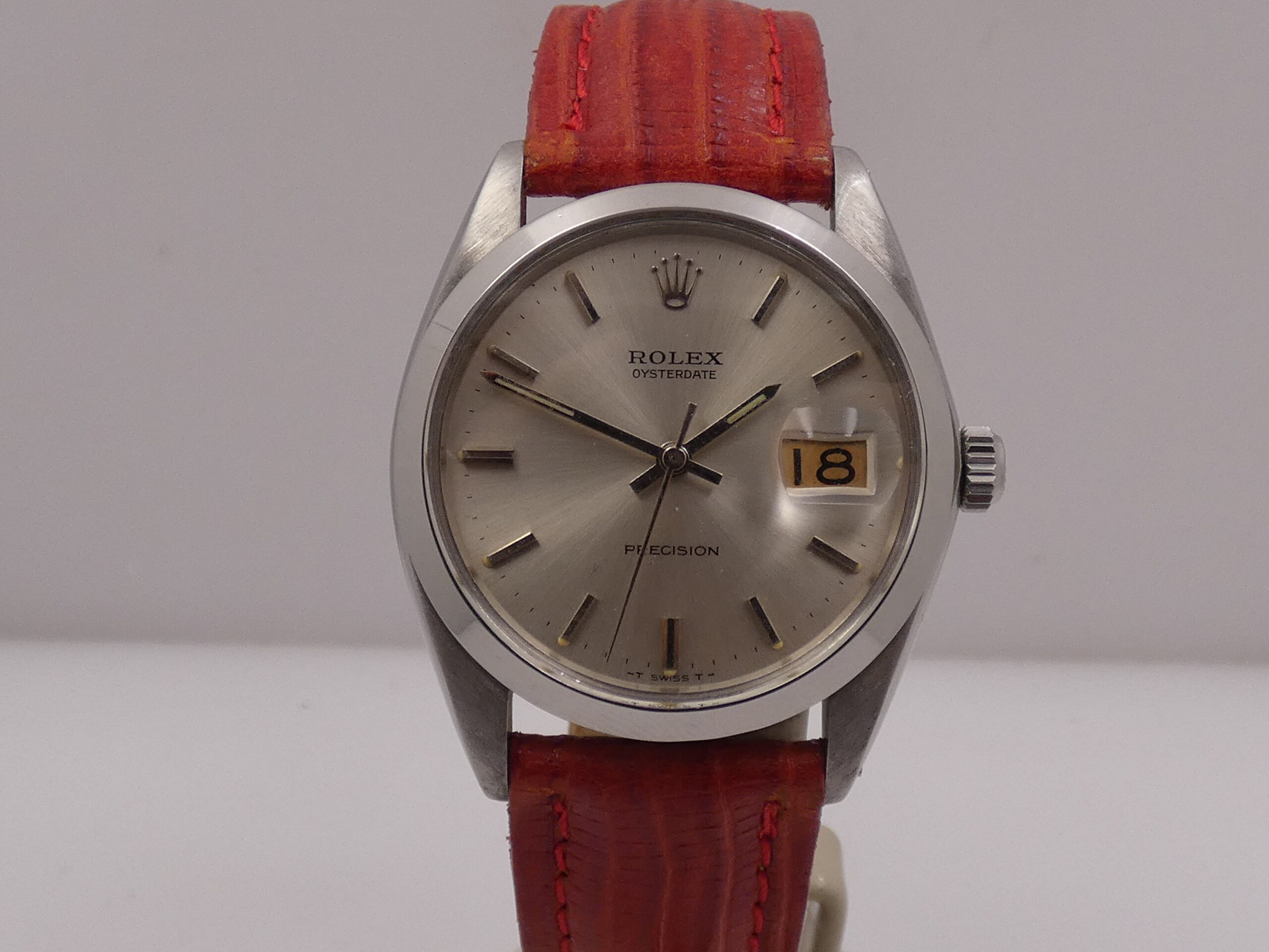 Rolex Oysterdate Precision 6694 Anno 1969 Original Dial Carica Manuale Acciaio Vintage - immagine 8