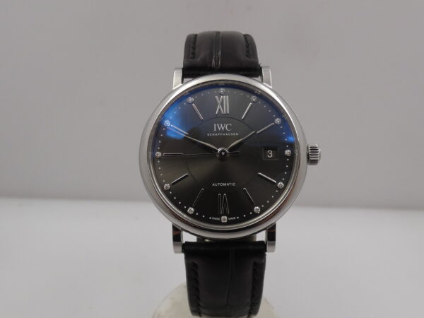 IWC Portofino Automatic 37mm DIAMONDS DIAL BOX&PAPERS Anno 2018 IW458102 Acciaio