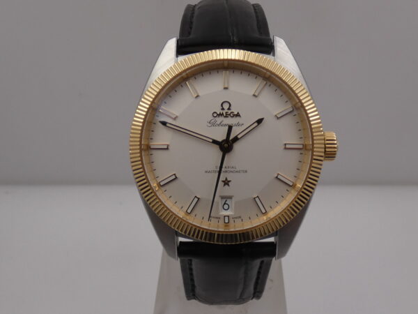 Omega Globemaster Constellation Cronometro Co-Axial GHIERA ORO 18Kt BOX&PAPERS Anno 2016 PIE PAN DIAL Automatico Acciaio 130.23.39.21.02.001