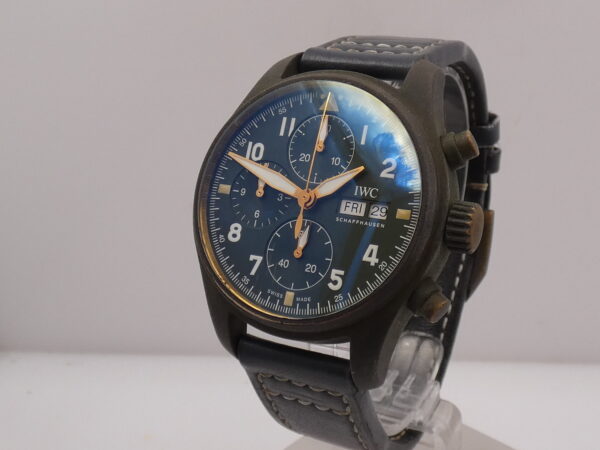Cronografo IWC Pilot Spitfire Day-Date GREEN DIAL Bronze BOX&PAPERS Anno 2020 Automatico IW3879