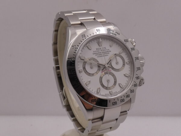 Rolex Daytona Cosmograph 116520 TOP CONDITION Anno 2005 With BOX White Dial Automatico Acciaio Bracciale Oyster
