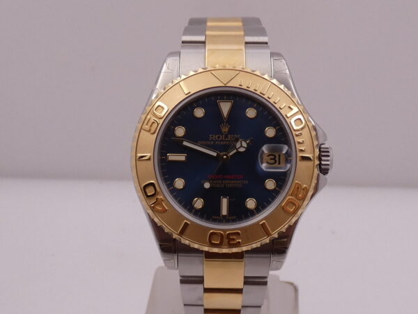 Rolex Yacht-Master 168623 Oro 18Kt & Acciaio TOP CONDITION Automatico ANNO 2002 Blue Dial Bracciale Oyster