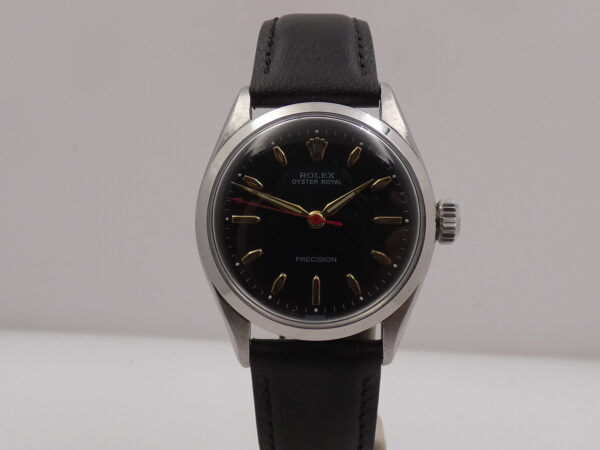 Rolex Oyster Royal Precision 6444 Mid-Size FROM 1957 Black Dial Carica Manuale Acciaio Vintage