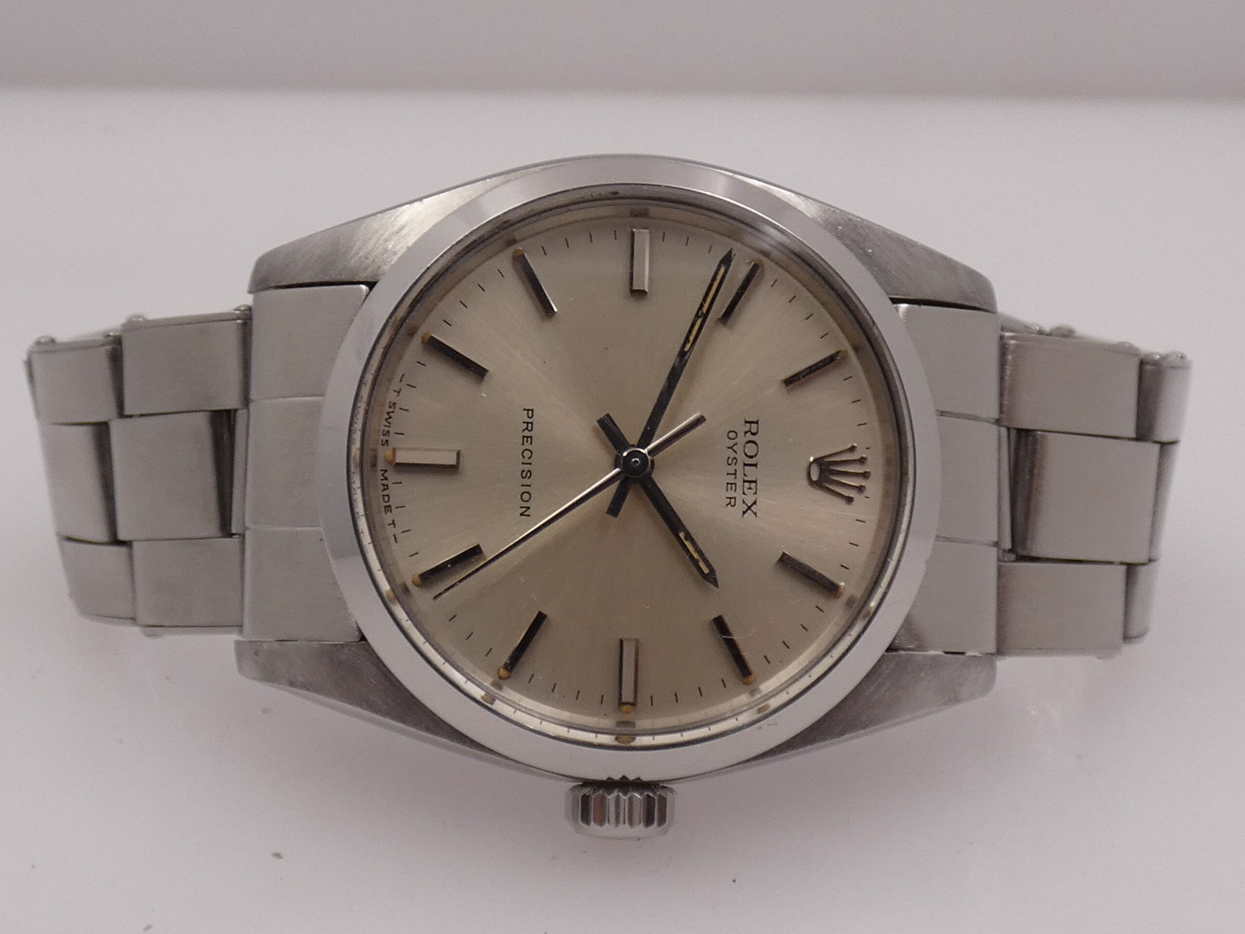 Rolex Oyster Precision 6426 Carica Manuale Anni '70s JUST SERVICED Braccialre a Rivetti Acciaio - immagine 8