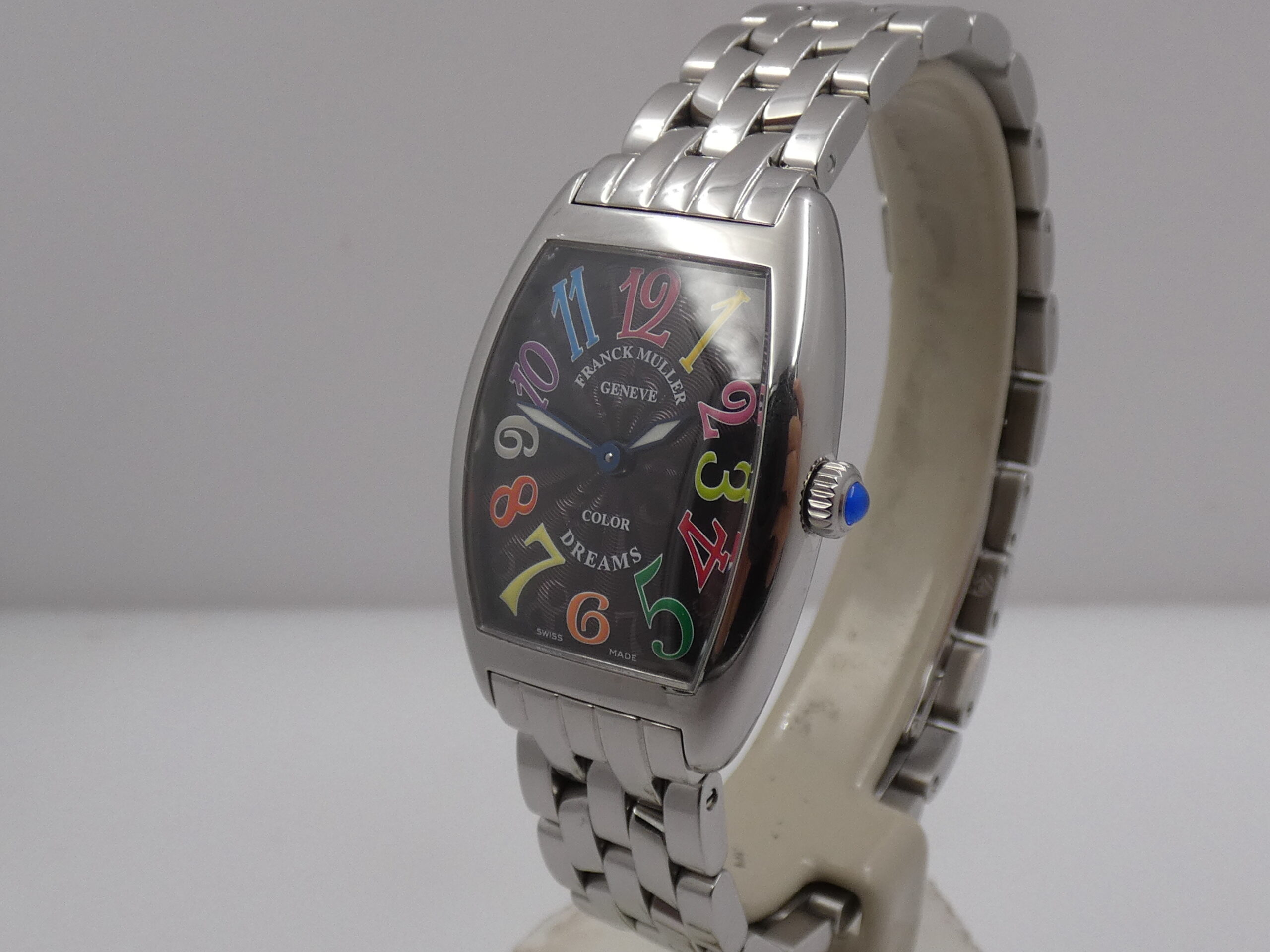 Franck Muller Color Dreams Curvex Lady 1752 QZ Black Dial With BOX TOP CONDITION Acciaio Braccialato - immagine 9