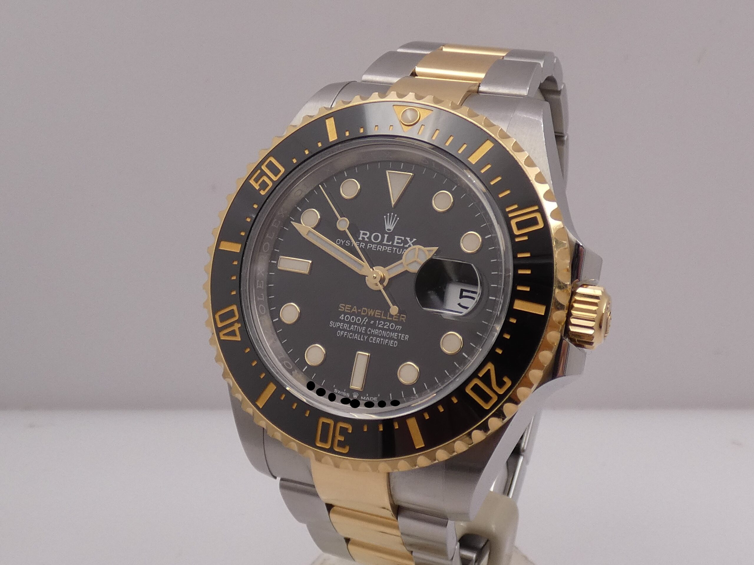 Rolex Sea-Dweller 126603 43mm Oro 18Kt & Acciaio BOX&PAPERS ITALIA Anno 2019 Chromalight Automatico Black Ceramic Bezel - immagine 9