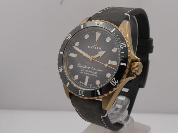 Edox Skydiver Military 80115 BRONZO WITH BOX Limited Edition Automatico