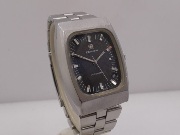 Zenith Surf Automatic ANNI '70s Oversize Tapissè Blue Dial 01-0030-380 Acciaio Braccialato Vintage