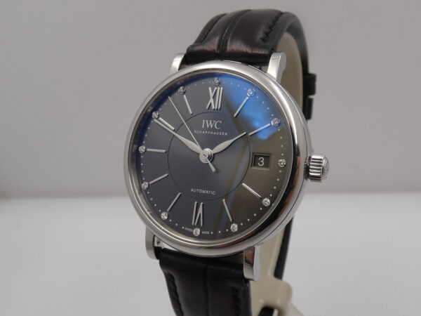 IWC Portofino Automatic 37mm DIAMONDS DIAL BOX&PAPERS Anno 2018 IW458102 Acciaio