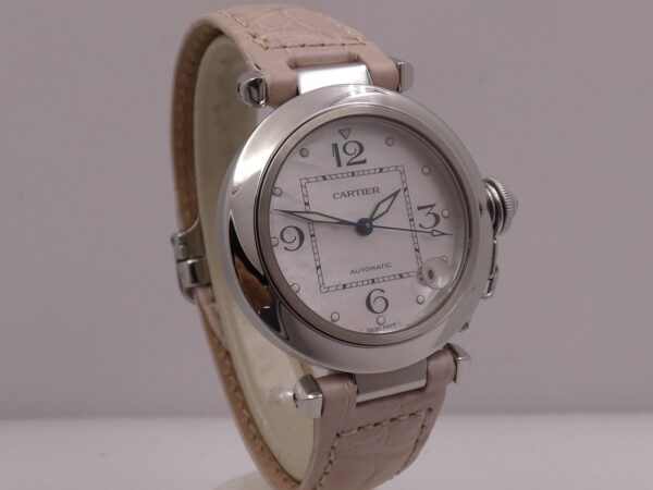 Cartier Pasha C Lady 2324 MOP DIAL Automatico WITH PAPERS Anno 2003 TOP CONDITION W3106499 Acciaio