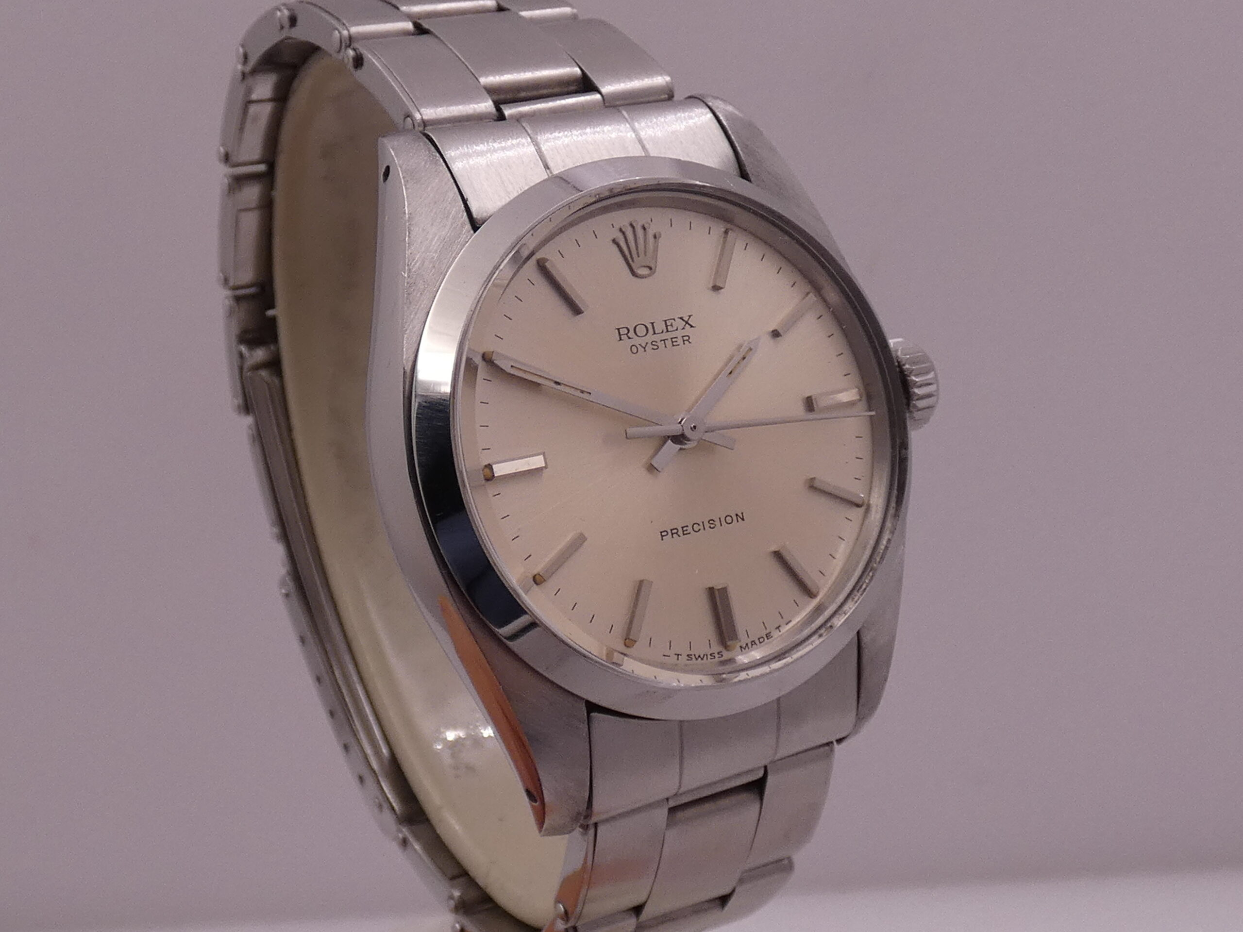 Rolex Oyster Precision 6426 Carica Manuale Anni '70s JUST SERVICED Braccialre a Rivetti Acciaio - immagine 9