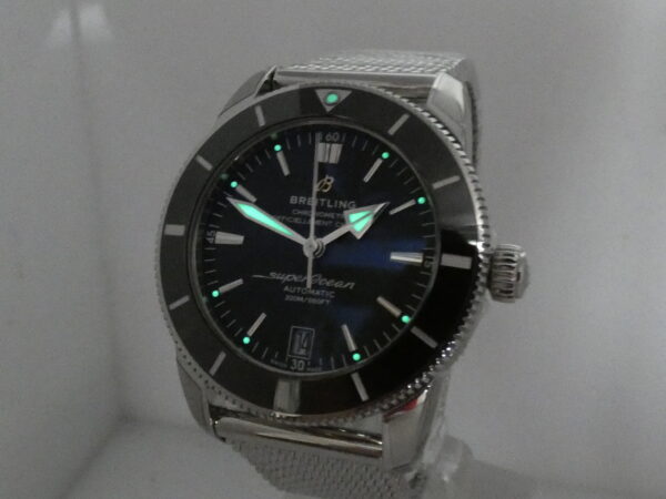 Breitling Superocean Heritage II 42 AB2010 N.O.S. FULL STICKERED WITH BOX Automatico New Old Stock Bracciale Mesh