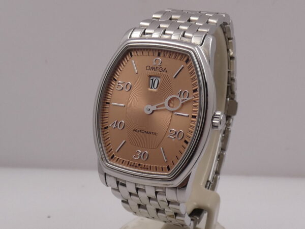 Rarissimo Omega De Ville Prestige Jumping Hour 4553.61.00 Salmon Dial Automatico ANNO 1998 Braccialato Acciaio