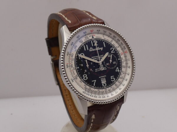 Cronografo Breitling Montbrillant Flyback Special Edition 100 Ans D'Aviation A35330 BOX&PAPERS Automatico TOP CONDITION Anno 2003 Acciaio Chronometre Certifie