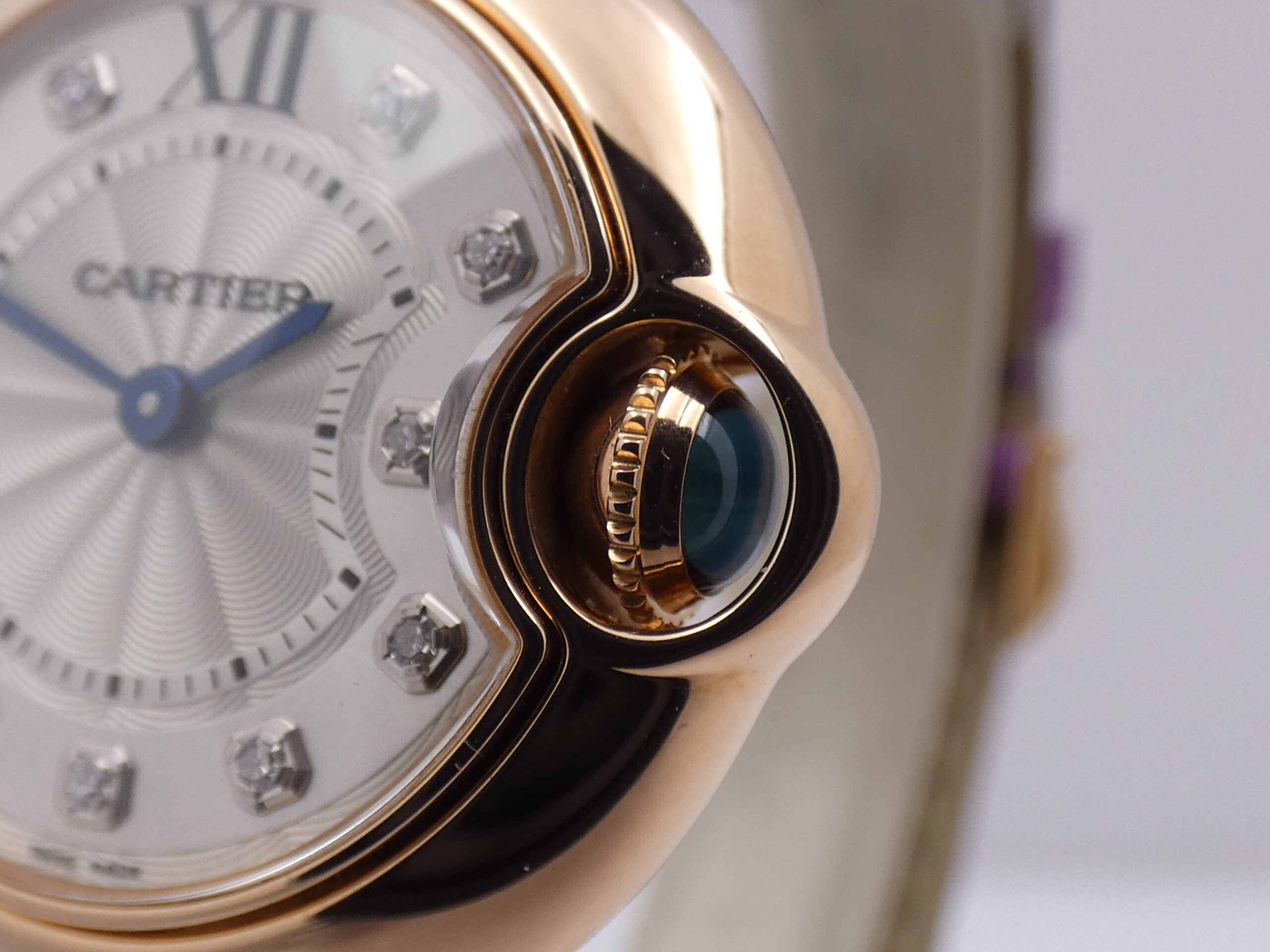 Cartier Ballon Bleu 28mm 3007 Lady Diamonds Dial Oro Rosa 18Kt LIKE NEW With PAPERS Anno 2013 WE902050 - immagine 10