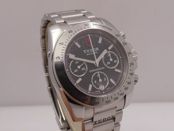 Cronografo Tudor Sport 20300 BOX&PAPERS Automatico ANNO 2008 Black Dial Braccialato Acciaio