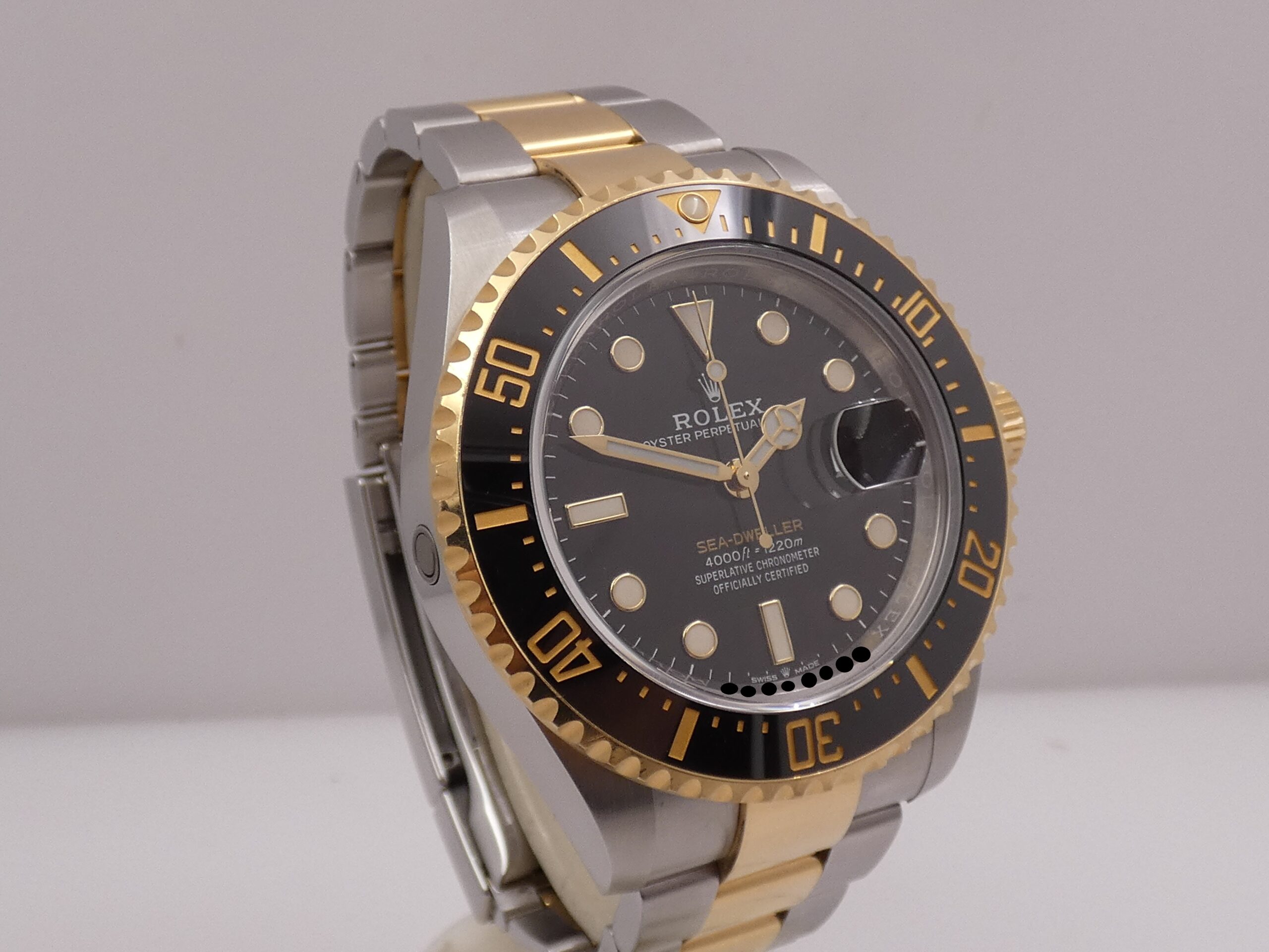 Rolex Sea-Dweller 126603 43mm Oro 18Kt & Acciaio BOX&PAPERS ITALIA Anno 2019 Chromalight Automatico Black Ceramic Bezel - immagine 10