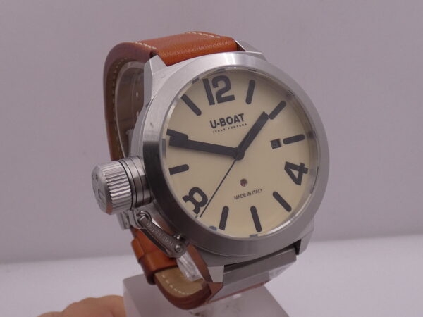 U-Boat Classico Italo Fontana 45mm 7126 BOX&PAPERS Anno 2012 Ivory Dial Automatico Acciaio