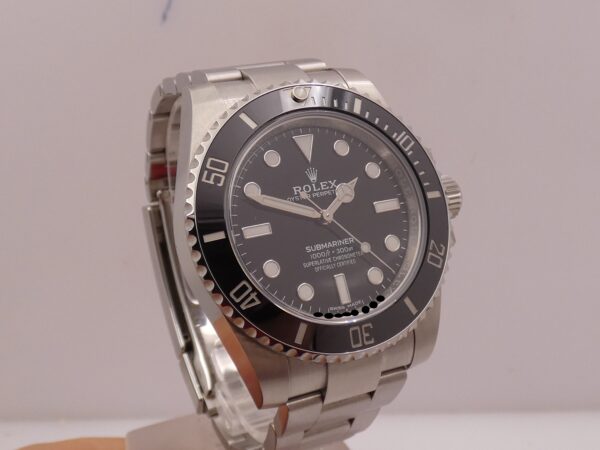 Rolex Submariner No Date 114060 NEW OLD STOCK Full Stickered Chromalight BOX&PAPERS ITALIA 2018 Black Ceramic Bezel Automatico Acciaio