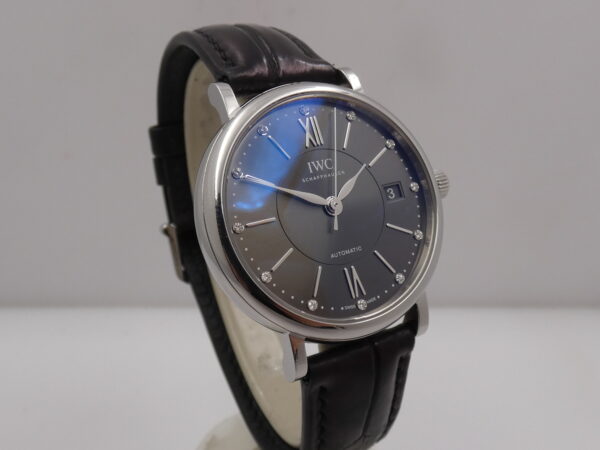 IWC Portofino Automatic 37mm DIAMONDS DIAL BOX&PAPERS Anno 2018 IW458102 Acciaio