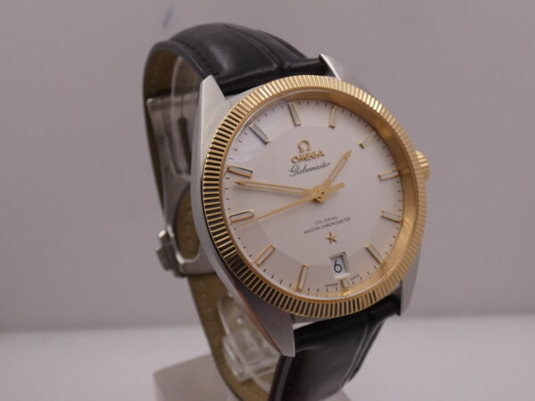 Omega Globemaster Constellation Cronometro Co-Axial GHIERA ORO 18Kt BOX&PAPERS Anno 2016 PIE PAN DIAL Automatico Acciaio 130.23.39.21.02.001
