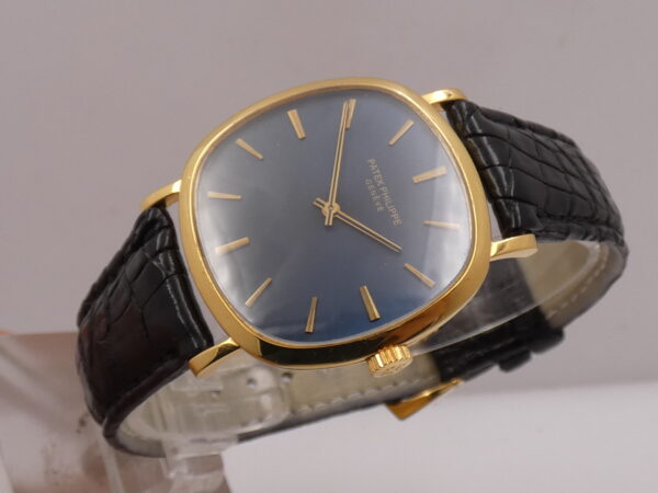 Patek Philippe Golden Ellipse 3544/1 ORO MASSICCIO 18Kt ANNO 1965 Blue Dial Carica Manuale Vintage