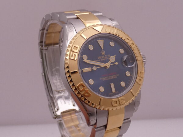 Rolex Yacht-Master 168623 Oro 18Kt & Acciaio TOP CONDITION Automatico ANNO 2002 Blue Dial Bracciale Oyster