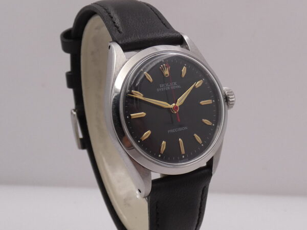 Rolex Oyster Royal Precision 6444 Mid-Size FROM 1957 Black Dial Carica Manuale Acciaio Vintage