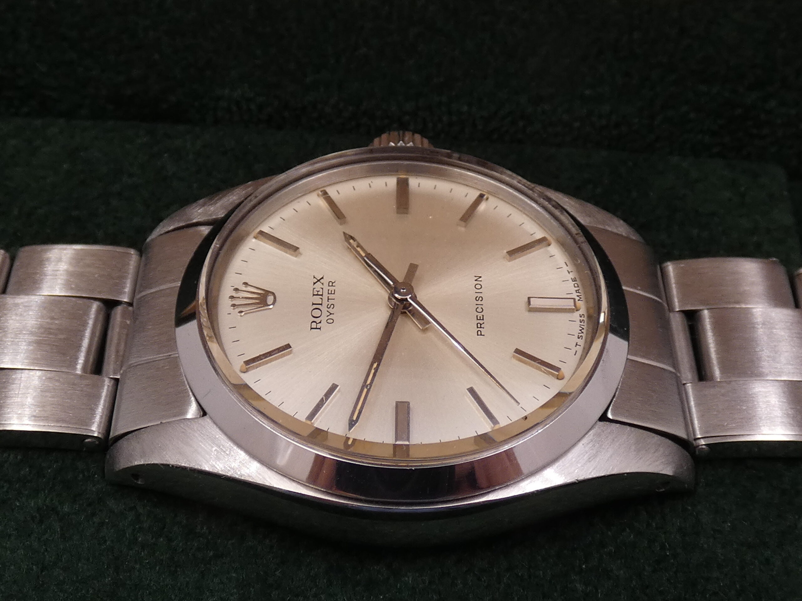 Rolex Oyster Precision 6426 Carica Manuale Anni '70s JUST SERVICED Braccialre a Rivetti Acciaio - immagine 10