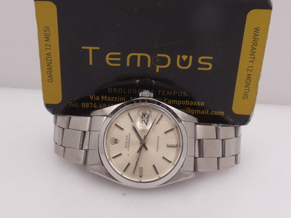 Rolex Oysterdate Precision 6694 ANNO 1975 BRACCIALE Oyster Carica Manuale Calibro 1225 Vintage