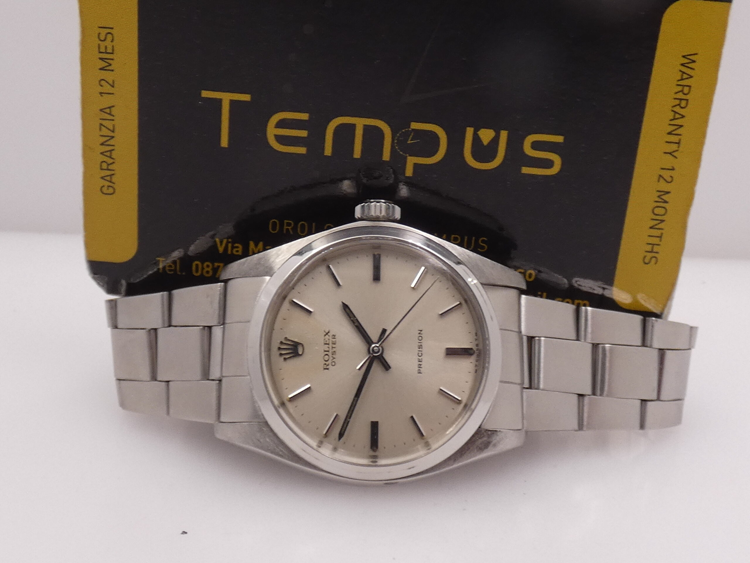 Rolex Oyster Precision 6426 Carica Manuale ANNO 1974 Argentè Soleil Dial Bracciale Oyster Vintage - immagine 2