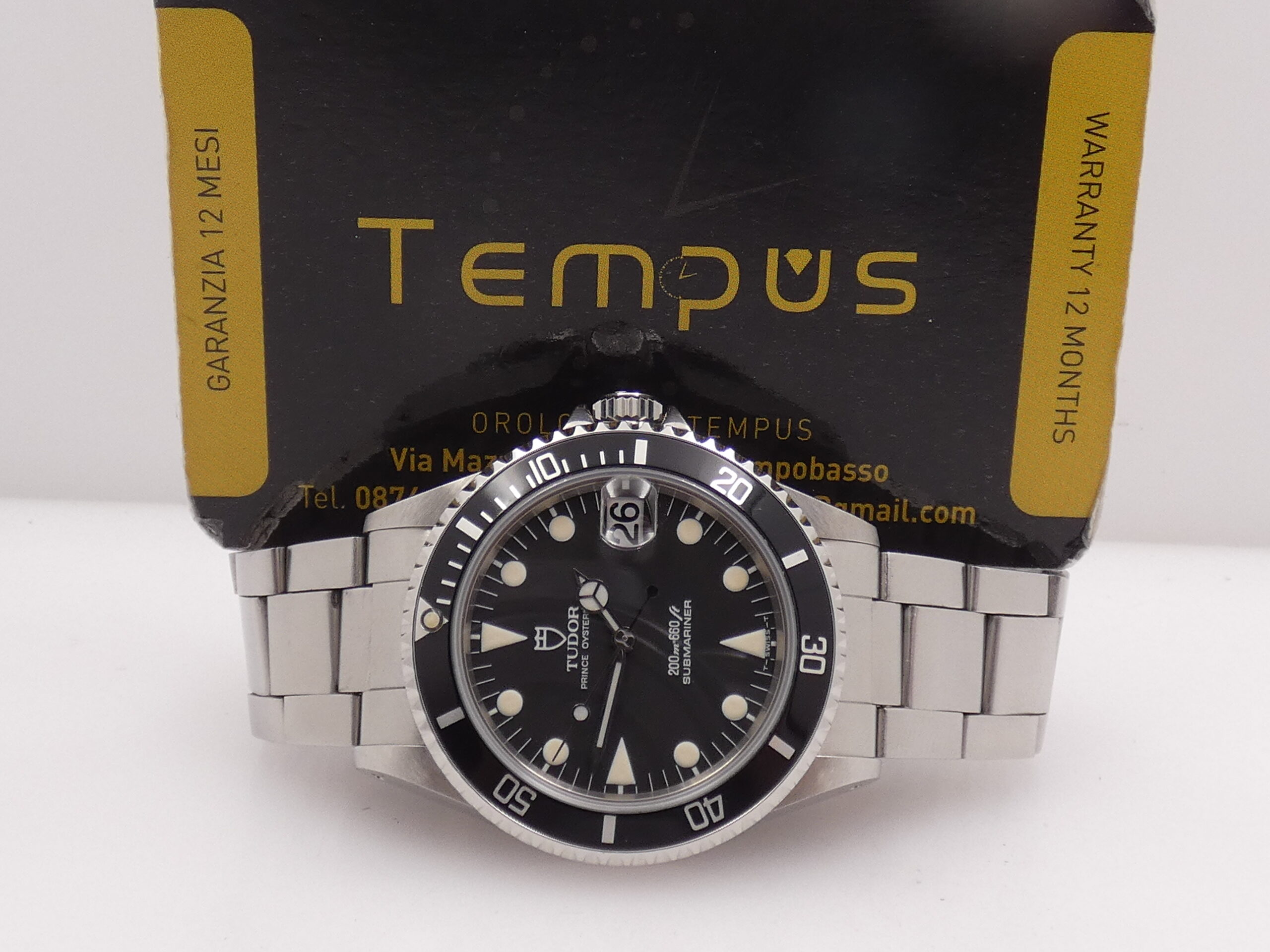 Tudor Submariner By Rolex 75090 36mm SERVICED IN TUDOR 2020 Anno 1992 Automatico Acciaio Bracciale Oyster - immagine 2