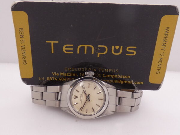 Rolex Oyster Perpetual Lady 6618 24mm ANNO 1967 Automatico Acciaio Bracciale Oyster VINTAGE