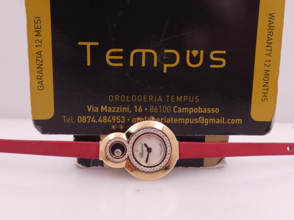 Chopard Happy Diamonds Double Circle MOP DIAL 18Kt Rose Gold FULL SET Factory Diamonds 204412-5001 Wonderful Watch For Ladies