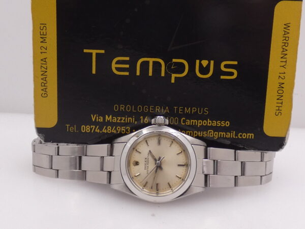 Rolex Oyster Perpetual Lady 6618 24mm ANNO 1969 Automatico Acciaio Bracciale Oyster