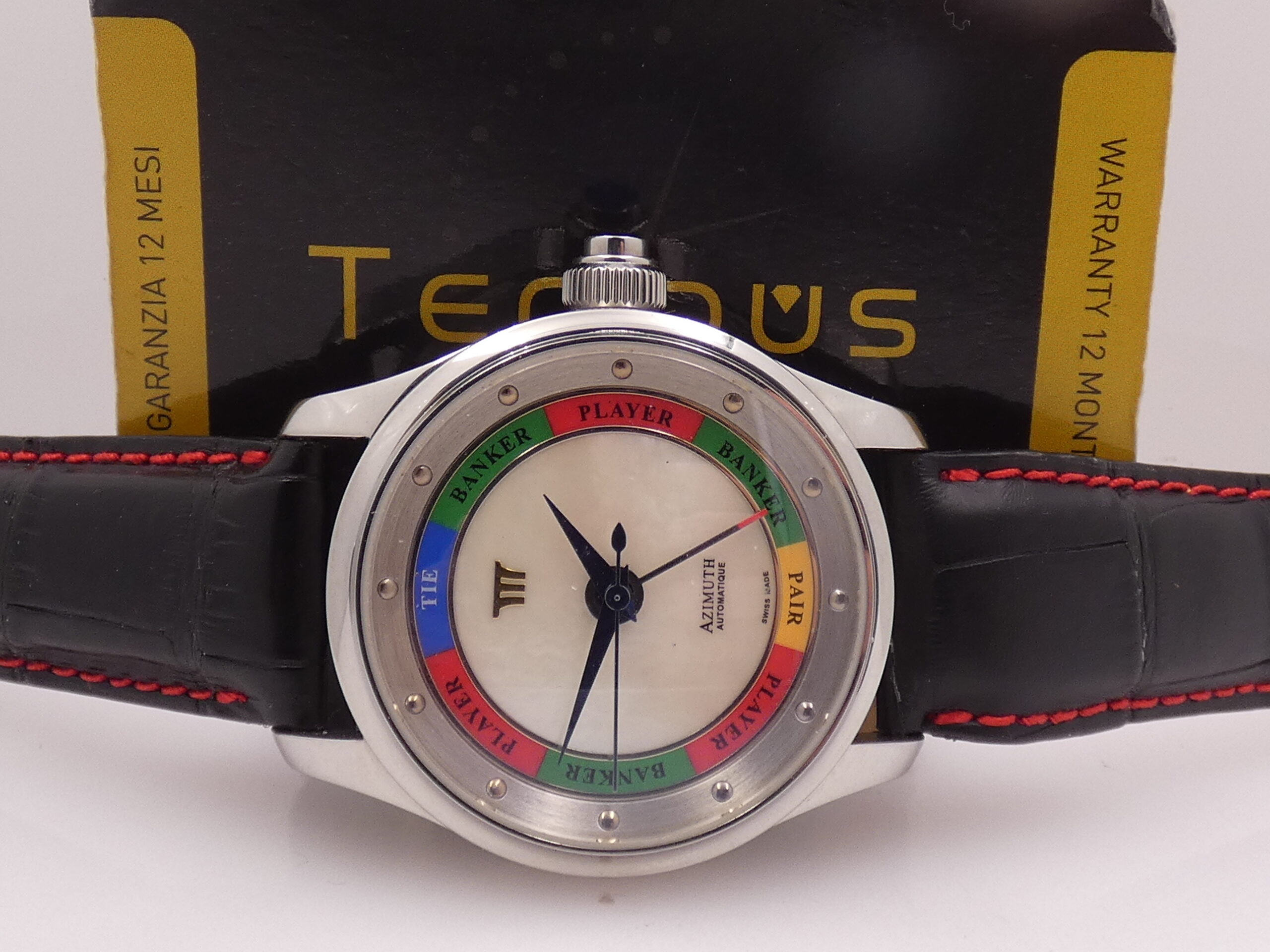 Azimuth Baccarat Marina Bay Sands NEW OLD STOCK Special Edition 42mm MOP DIAL Automatico Acciaio - immagine 2