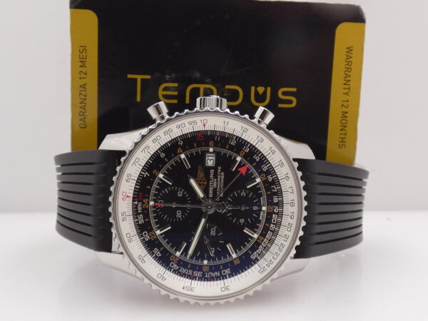 Cronografo Breitling Navitimer World GMT A24322 Automatic Chronometre ANNI '2000s Acciaio