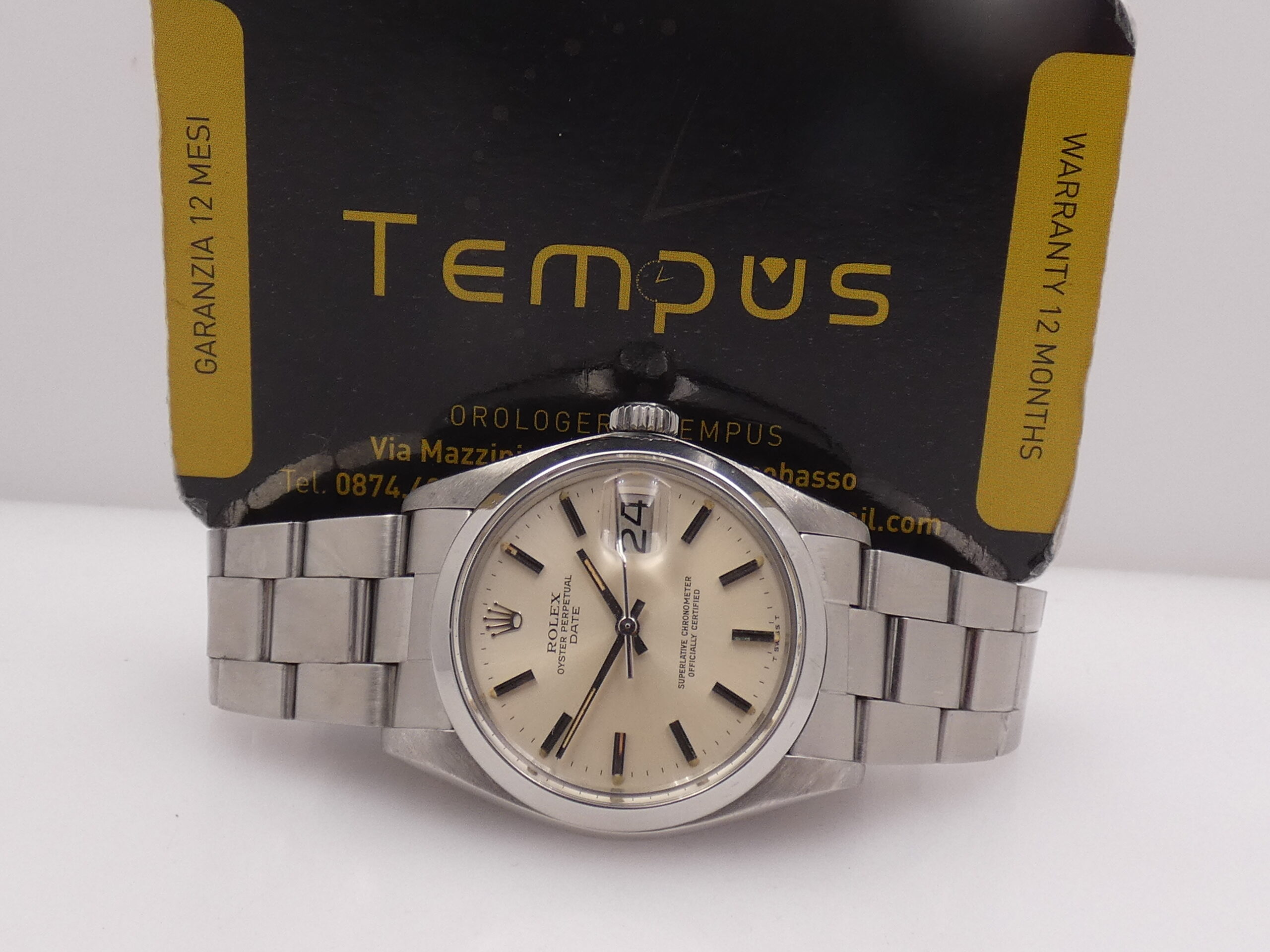 Rolex Oyster Perpetual Date 1500 ANNO 1979 Automatico Bracciale Oyster Acciaio - immagine 2