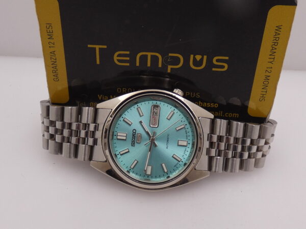 Seiko 5 Sports Day-Date Vintage ICE BLUE DIAL With BOX Anni 70's Automatico Acciaio Jubilee