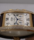 Cronografo Cartier Tank Américaine 2568 Factory Diamonds WITH PAPERS Oro Massiccio 18Kt WB705851