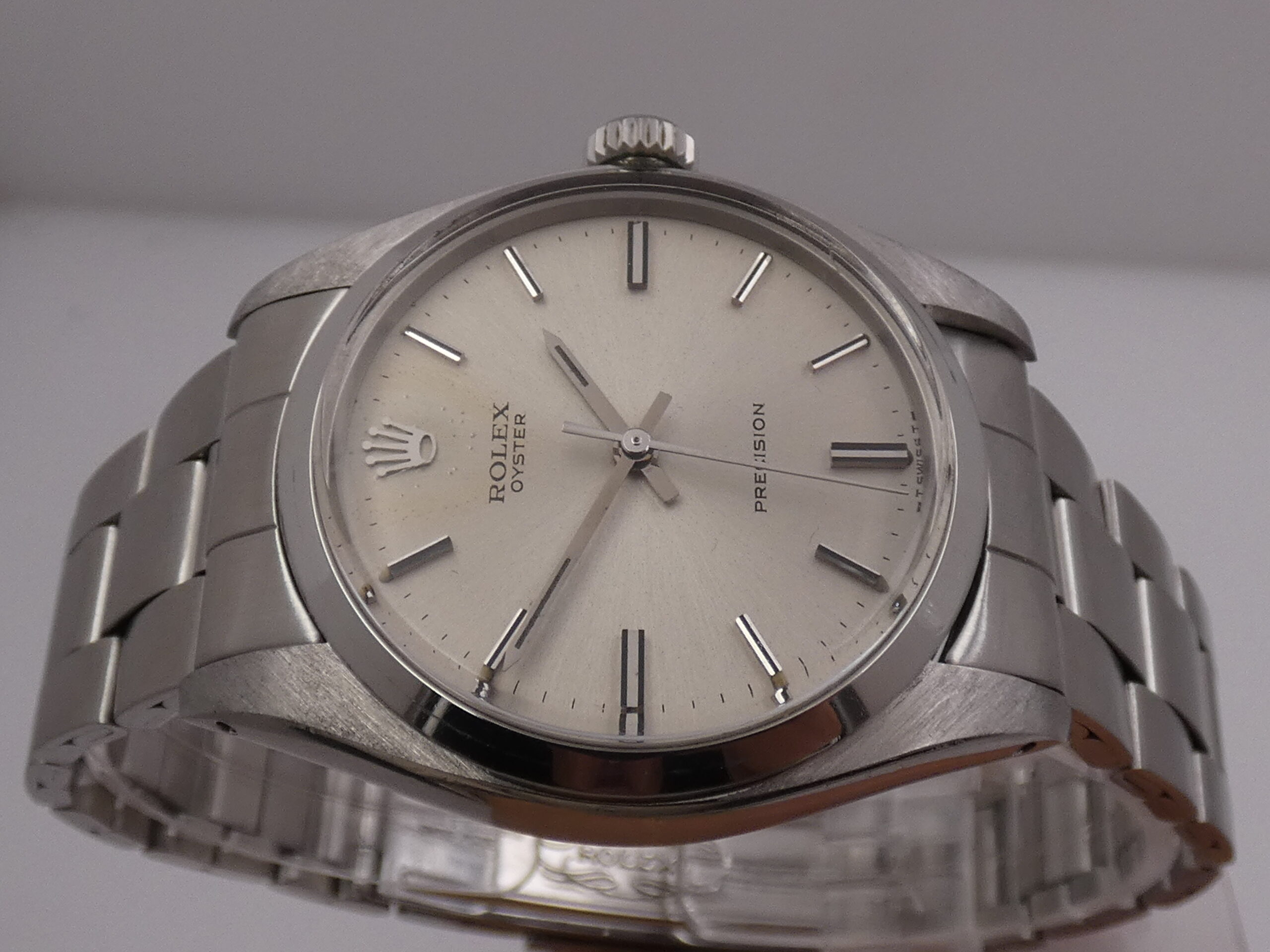 Rolex Oyster Precision 6426 Carica Manuale ANNO 1974 Argentè Soleil Dial Bracciale Oyster Vintage