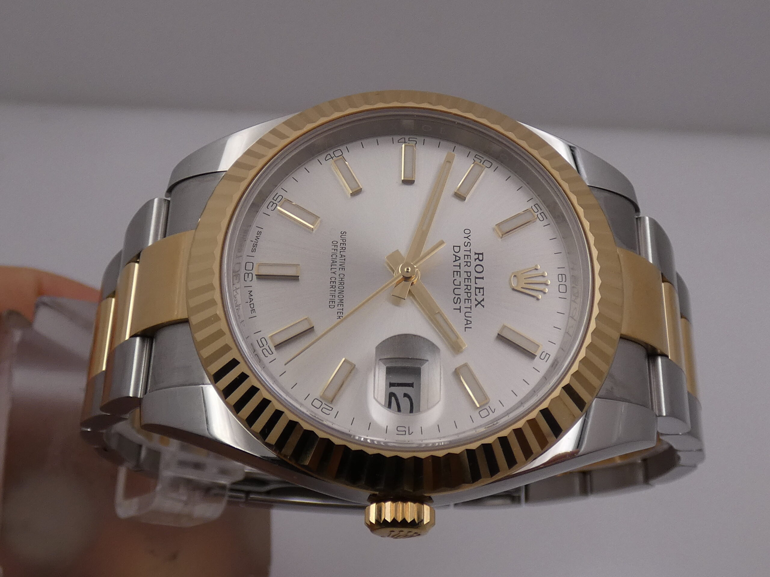 Rolex Datejust 41 126333 TOP CONDITION Oro 18Kt & Acciaio BOX&PAPERS ITALIA 2019 Unico Proprietario Automatico Bracciale Oyster
