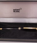 Penna Montblanc Meisterstück Gold-Coated Classique 18Kt G.F. Diamond & M.O.P. Pen Head WITH BOX Anno 1999 Edizione Speciale 75° Anniversario