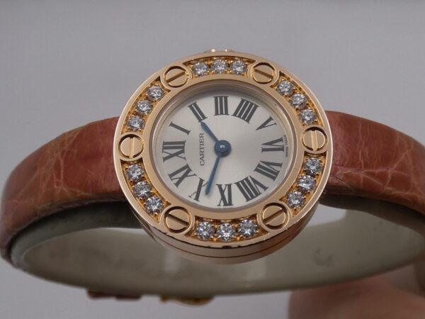 Cartier Love Lady 2977 Factory Diamonds Bezel Oro Rosa 18Kt WITH PAPERS Anno 2008 WE800631